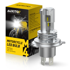AuxITO H4 LED Bóng Đèn Pha CSP Không Quạt 12V 1500LM Cao Chùm Thấp Ô Tô Xe Máy Đèn Pha 6000K Ánh Sáng Trắng Bảo Hành 1 Năm