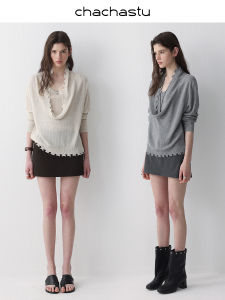 CHACHASTU | Bộ Đồ Knitwear Chất Liệu Linen Lyocell Hình Vuông