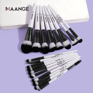 MAANGE 18 Chiếc Bộ Cọ Trang Điểm Cao Cấp Bộ Lông Mềm Mại Kem Nền Phấn Mắt Chi Tiết Dụng Cụ Thẩm Mỹ Sẵn Sàng Du Lịch Dành Cho Người Mới Bắt Đầu