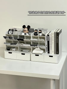 Multi-Functional Bookend Desktop Organizer Reading Rack Desk Pen Holder Storage Solution Plastic Material Essential Stationery