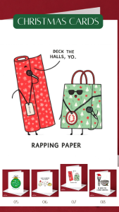 Funny Christmas Card - Rapping Paper | Deck the Halls Yo | Wrapping Paper Rappers | A6