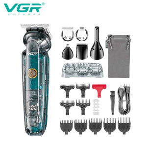 VGR | VGR 102 6-in-1 high-end mens hair clipper professional shaver oil head carving electric pusher nose hair trimmer hair remover