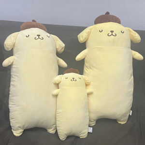 42/65cm Sanrio Anime Pom Pom Purin Plush Pillow Lovely Pompompurin Stuffed Doll Sofa Bed Back Cushion Room Decor Xmas Girl Gift