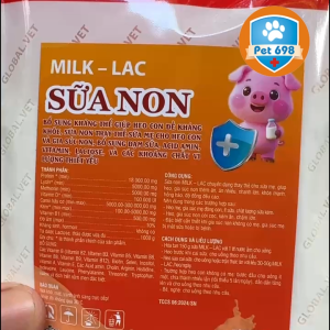 SỮA NON MILK-LAC gói 100g Bổ sung kháng thể vitamin acid amin cho heo con dê con bê nghé và gia súc non.