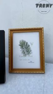 Photo Frame/American/Retro/White/Gold/6R European Style Minimalist Plastic Photo Frame Tabletop and Wall Decoration