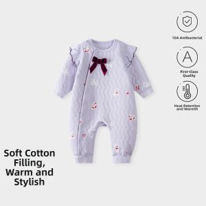TONGLIANCHUXIN | Thermal Princess Lace Collar Baby Onesie