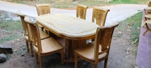 Kursi makan Salina kayu jati