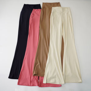 New 2025 Yoga Pants High Waist Butt Lifting Running Fitness Sports Long Pants Elastic Quick Dry Micro Flared Leggings