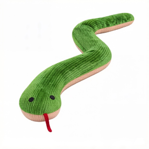 Interactive Bite Resistant Plush Snake Cat Toy with Sound Kitten Chew Toy Teeth Cleaning Fun Entertainment Pet Snake
