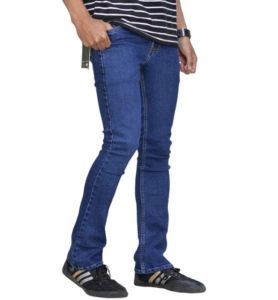 Celana jeans panjang pria POPULER SEMI denim bahan melar lentur