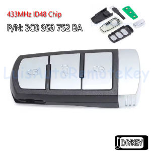 New 3 Buttons Smart Remote Key Fob 433MHz ID46 / ID48 Chip for Volkswagen Magotan Passat CC 2005-2014 3C0959752BG 3C0959752BA