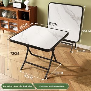 Bàn Vuông Gấp Đơn Giản