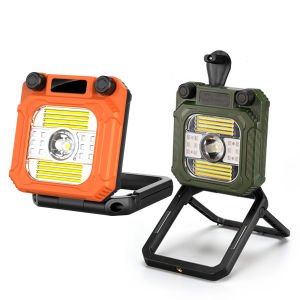 Hand Crank LED Camping Lantern Rechargeable Mini Flashlight with Stand Camping Lamp for Camping Hiking