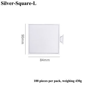 Round Rectangular or Square Mousse Cake Cardboard 100 Pcs/Pack Golden or Silvery Paper Board Decorating Tools Placing Desserts