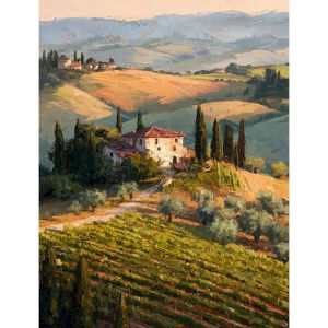 KAYOU | DIY Oil Painting By Numbers Kit European Rural Villa Acrylic Paint By Numbers Diy Numbers Painting Art on Canvas By Numbers