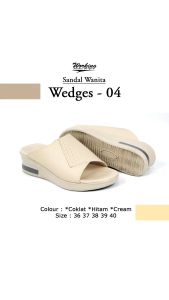 Working Sandal Wedges Wanita WEDGES-04 Sandal wedges slip on wanita