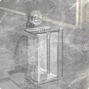 Bathroom Toilet Paper Holder Suction Cup Wall Mounted No Drilling Required Tissue Box Holder Hand Towel Storage Rack Nordic Style