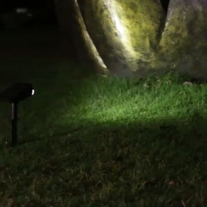 Warmtaste1200mAh Outdoor Lighting LED Solar Lawn Lamp Spotlight Waterproof For Yard Lawn Garden Landscape Decor Light