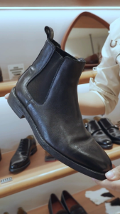 LONDON BROWN - BEAUMONT รองเท้าบูทข้อสูงหนังวัว ทรง Chelsea boots