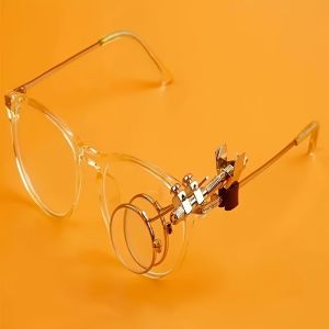 5X/10X Dual Adjustable Clip-On Magnifying Glasses for Watch Repair Mobile Phone Servicing Jewelry Crafting Product Inspection