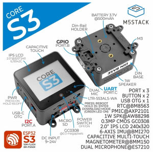 M5Stack CoreS3 ESP32S3 IoT Development Learning Suite Binuclear Xtensa LX7 processor