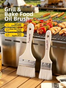 TAFUMAN | Food Grade Wool Bristle BBQ Basting Brush Set
