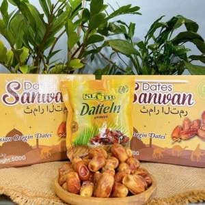Hộp 500g Chà Là Sấy Lạnh SANWAN TUNISIA Vị Ngọt Tự Nhiên Tốt Cho Sức Khoẻ Có Hộp Đẹp Xịn Xò - Date Tháng 12/2026