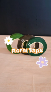 Floral Tape 30 Yard Isolasi Tangkai Bunga Artificial Solasi Kertas Plastik Minimalis Home
