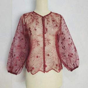 Outer Crop top brokat/crop top Atasan Wanita