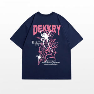 เสื้อยืดแขนสั้นผู้ชายสไตล์อเมริกัน ผ้าฝ้ายแท้ ทรงหลวม ใส่สบาย ใส่ไปเที่ยวเมืองได้ เสื้อผ้าผู้ชาย ฤดูร้อน 2025