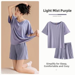 JIALEFEN | Cool Feeling Lightweight Summer Pajama Set