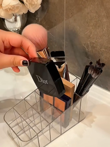 GREENSINDOOR Lipstick Organizer Acrylic With 12 Compartments Makeup Beauty Storage Box Organizer Penyimpanan kosmetik口红收纳