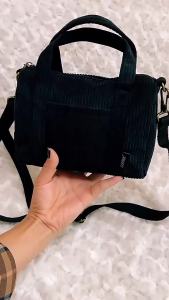 Womens Mini Crossbody Bag Corduroy Shoulder Bag Female Canvas Handbag Zipper Totes Ladies Casual Purse Cloth Pouch For Girl