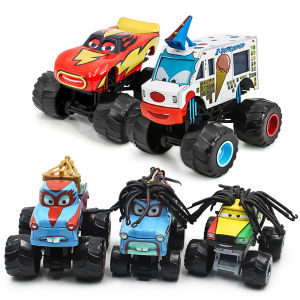Takara Tomy | Cars McQueen Monster Truck 1/55 Metal Die Casting Model Alloy Material Racing Car Anime Figure Childrens Toys Birthday Gifts