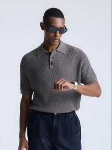 BODYDREAM | Linen Rayon Muscular Sleeves Old Money Style T-Shirt