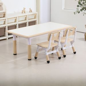 Adjustable Height Plastic Table And Chairs for Kindergarten Childrens Study Desk Early Education Home Use Doodle Painting Special Table
