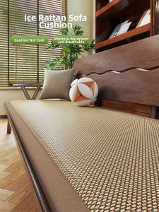 QIQIJIA | Cool Sensation Anti-slip Breathable Rattan Sofa Pad