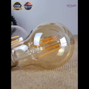 LED E27 (4W) Warm White Glass Bright Energy Saving Room Home Living Lightbulb Downlight Cerah Mentol Lampu Bulb 玻璃暖白灯丝灯泡