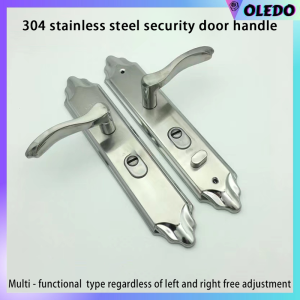 304 Stainless Steel Anti-theft Door Lock Set Security Handle Entrance Door Lock General Parts Panel