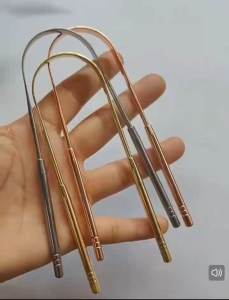 Stainless Steel Tongue Scraper for Adults Tongue Scraper Metal