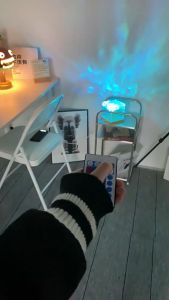 Đèn Led hiệu ứng gợn sóng nước 16 màu trang trí Decor sáng tạo đế nhựa