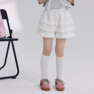 Girls Lace Trim Short Pants Childrens Clothing Summer New Style Kids Pants Casual Cake Skirt Style Half Skirt for Girls