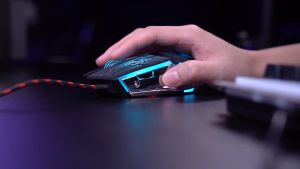 INPHIC W2 Gaming Mouse Wired Ergonomic Optical Mouse 200-8800 DPI 6 Key Programmable 4 Color LED Breathing Light