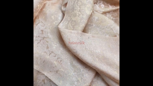 Vải lụa may áo dài tơ tằm Palacesilk hoa cúc kem cà siêu nhẹ#mềm mượt#thoáng mát