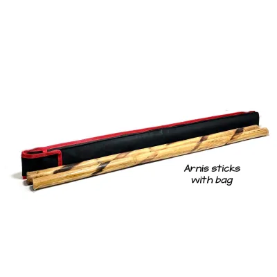Arnis Sticks Pair with case 28 inches long