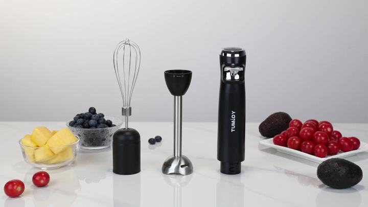 Immersion Hand Blender Cordless, Rechargeable Hand Held Blender Stick, Perfect for Smoothies, Puree Baby Food & Soup