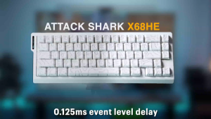 Attack Shark X68 He Gaming Keyboard Magnetic Mechanical Wired for Pro Gaming 0.01mm Rapid Trigg 8000Hz 128K Rate