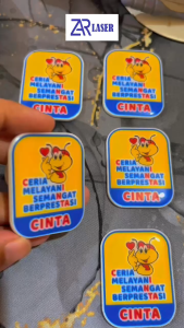Pin akrilik cinta indomar*t + resin belakang magnet