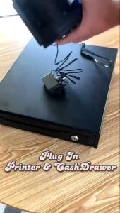 Cash Drawer Cash Box Compartment Money Box POS System Key Lock 5 Paper Money 4 Coin RJ-11 Key Lock