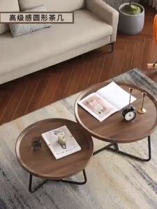 Tea Table Round Living Room Home Use Modern Small Tea Table Hotel Small Household Table Set of Simplicity